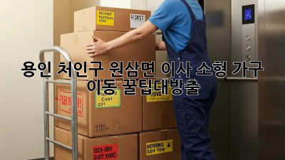 용인 처인구 원삼면 이사🚚 소형 가구 이동 #꿀팁대방출